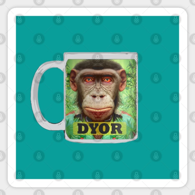 Funny Bored Animals DYOR Meme Sticker by PlanetMonkey